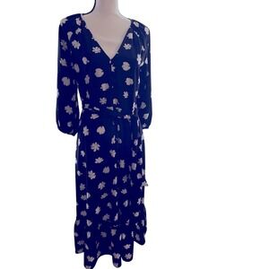 Karl Lagerfeld Paid Floral Black and White Maxi Dress